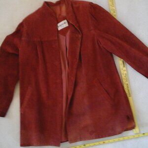 Suede Womans red Coat Bagatelle